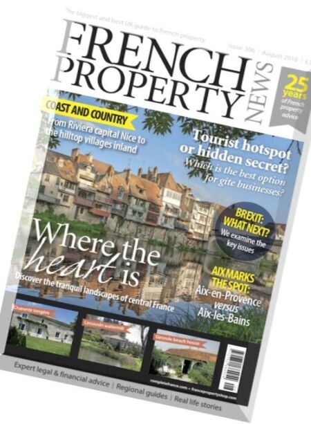 French Property News – August 2016 Cover