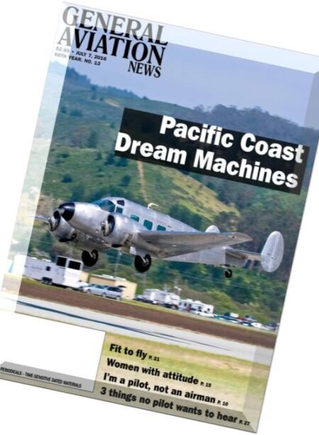 General Aviation News – 7 July 2016 Cover