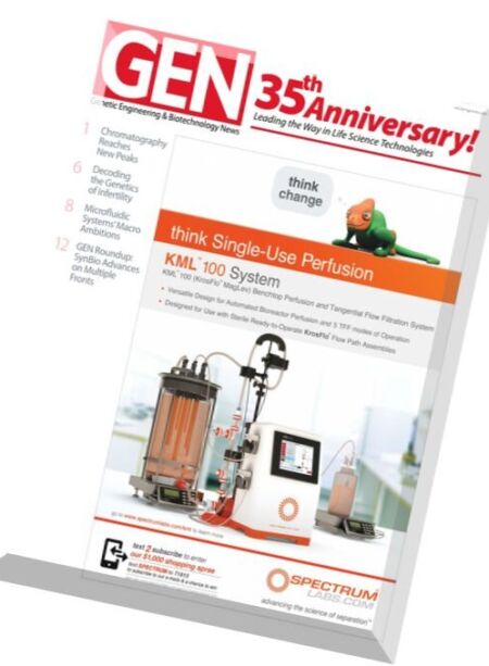 Genetic Engineering & Biotechnology News – 15 June 2016 Cover