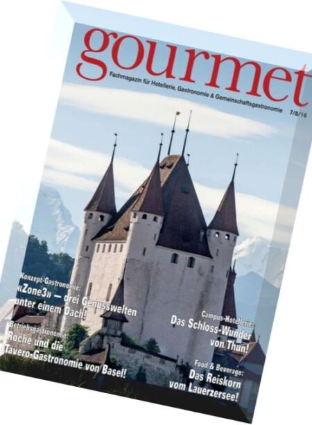 Gourmet – Juli-August 2016 Cover