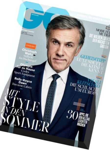 GQ Germany – August 2016 Cover