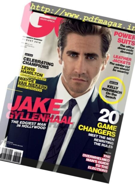 GQ South Africa – August 2016 Cover