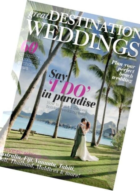 Great Destination Weddings – Annual 2016-2017 Cover