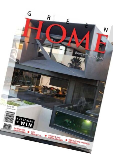 Green Home – Issue 25, 2016 Cover