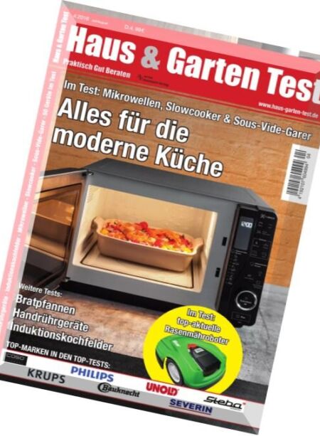 Haus & Garten Test – Juli-August 2016 Cover
