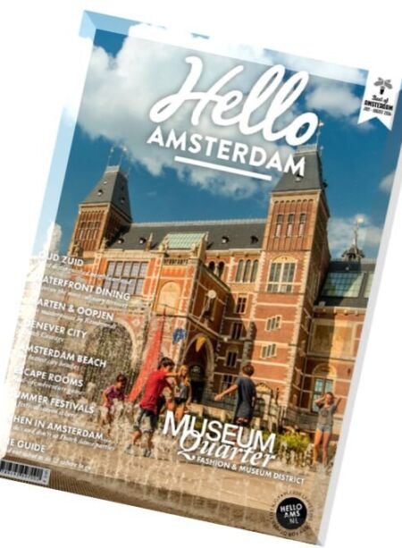 Hello Amsterdam – July-August 2016 Cover