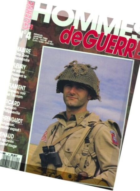 Hommes de Guerre – N 4, 1988 Cover