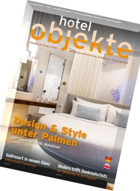 Hotel Objekte – Juli 2016 Cover