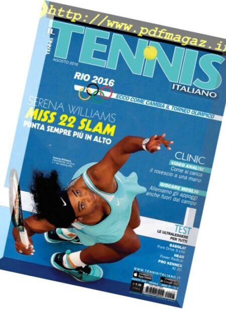 Il Tennis Italiano – Agosto 2016 Cover