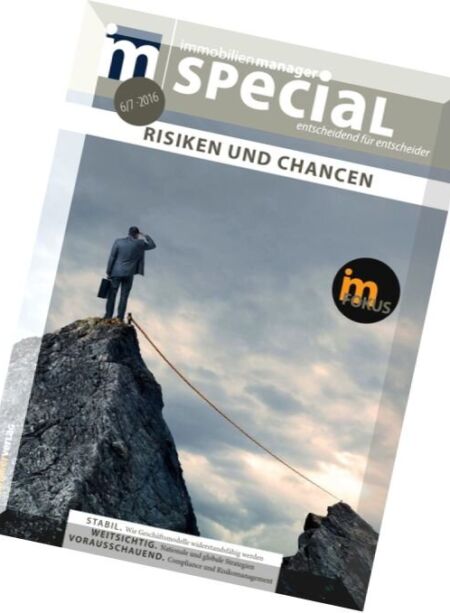 Immobilienmanager Special – Nr.6-7, 2016 Cover