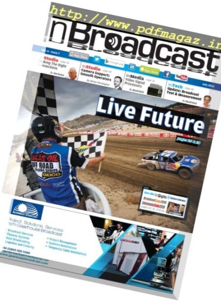 In Broadcast – July 2016 Cover
