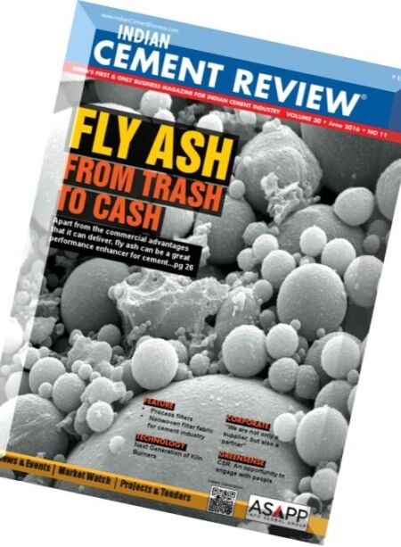 Indian Cement Review – June 2016 Cover