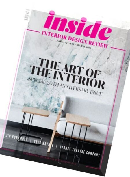 (inside) interior design review – July-August 2016 Cover