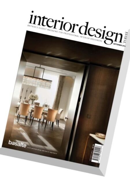 Interior Design Today – August-September 2016 Cover