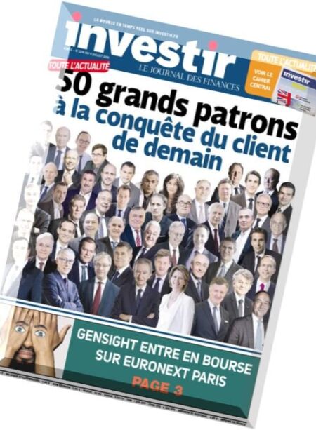 investir – 9 Juillet 2016 Cover