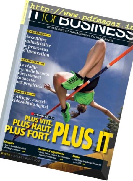 IT for Business – Juillet-Aout 2016 Cover