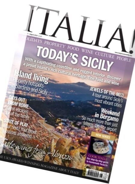 Italia! magazine – August 2016 Cover