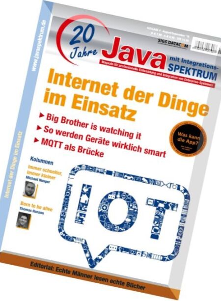 Java Spektrum – August-September 2016 Cover