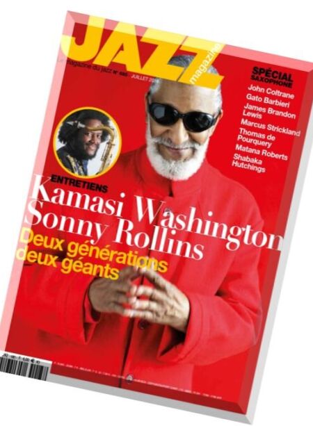 Jazz Magazine – Juillet 2016 Cover