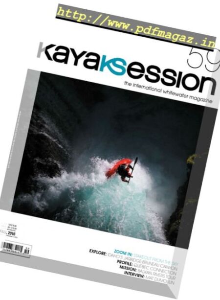 Kayak Session Magazine – Fall 2016 Cover