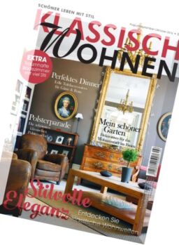 Klassisch Wohnen – August-Oktober 2016
