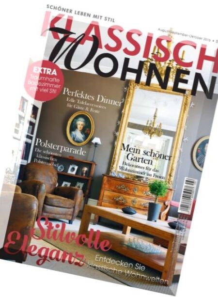 Klassisch Wohnen – August-Oktober 2016 Cover