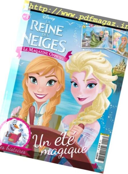 La Reine des Neiges – Juillet 2016 Cover