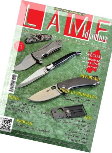 Lame d’autore – Luglio 2016 Cover