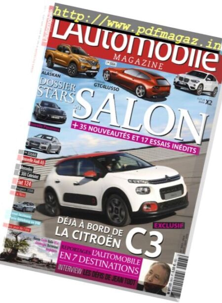 L’Automobile – Aout 2016 Cover