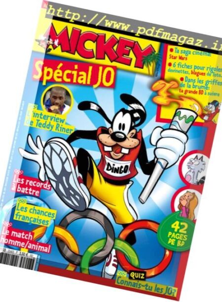 Le Journal de Mickey – 3 Aout 2016 Cover