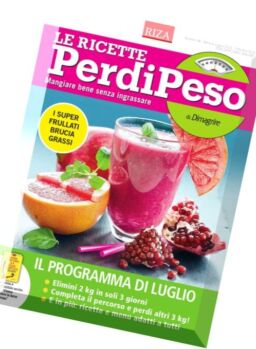 Le Ricette PerdiPeso – Luglio 2016