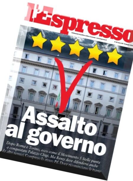 L’Espresso – 30 Giugno 2016 Cover