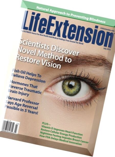Life Extension Magazine – July 2016 Cover