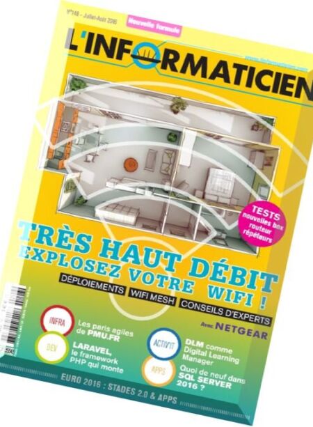 L’Informaticien – Juillet-Aout 2016 Cover