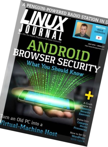 Linux Journal – July 2016 Cover