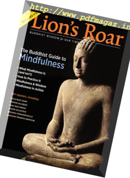 Lion’s Roar – September 2016 Cover