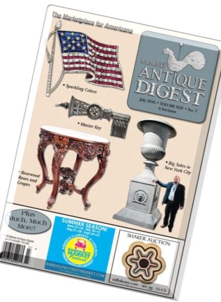 Maine Antique Digest – July 2016 Cover
