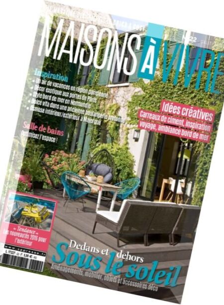 Maisons a Vivre – Juillet-Aout 2016 Cover