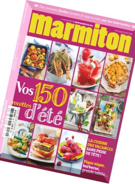 Marmiton – Juillet-Aout 2016 Cover