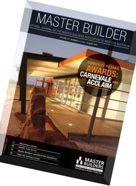 Master Builders Western Australia – July-August 2016 Cover