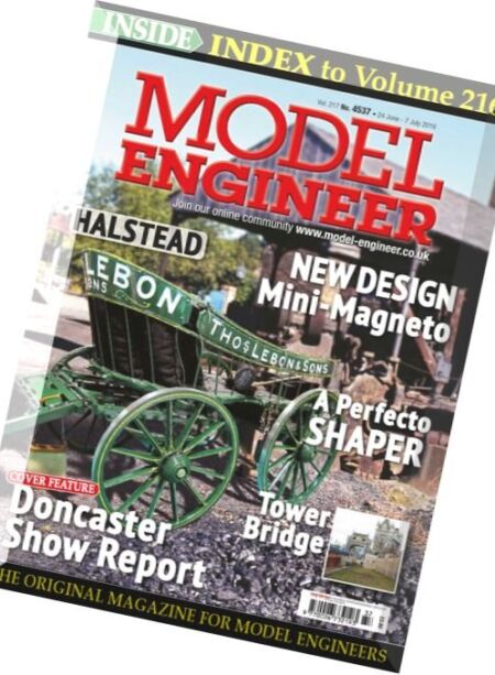 Model Engineer – 7 July 2016 Cover