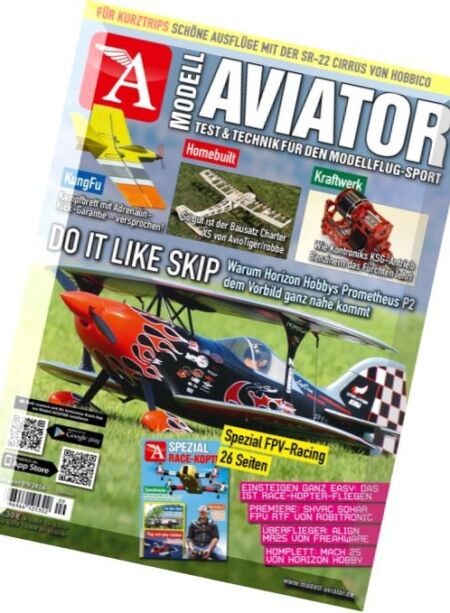 Modell Aviator – September 2016 Cover