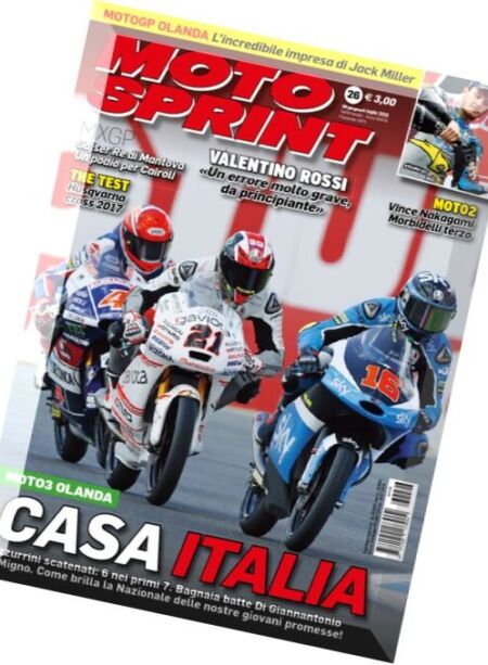 Moto Sprint – 28 Giugno 2016 Cover
