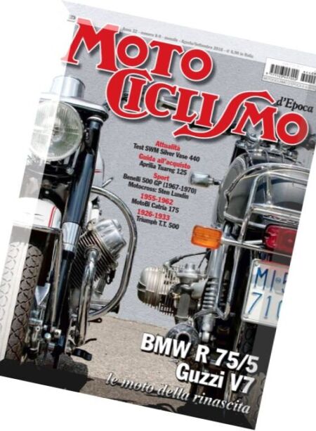 Motociclismo d’Epoca – Agosto-Settembre 2016 Cover