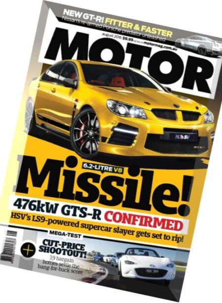 Motor Magazine Australia – August 2016 Cover