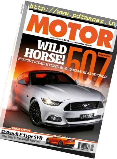 Motor Magazine Australia – September 2016 Cover