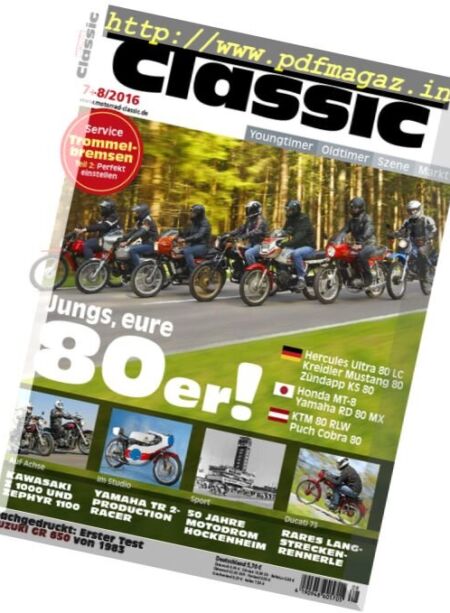 Motorrad Classic – Juli-August 2016 Cover