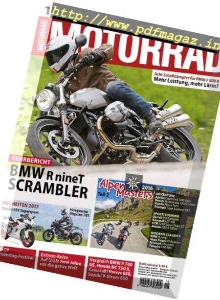 Motorrad – N 16, 22 Juli 2016 Cover