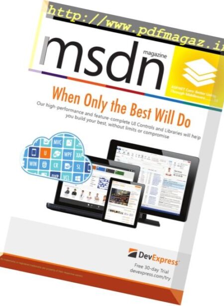 MSDN Magazine – June 2016 Cover