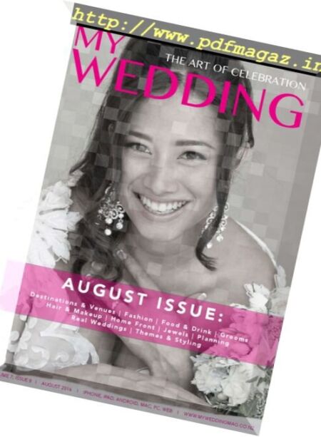 My Wedding – August 2016 Cover